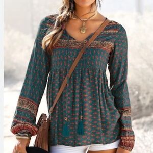 5. Lascana Boho Paisley Top